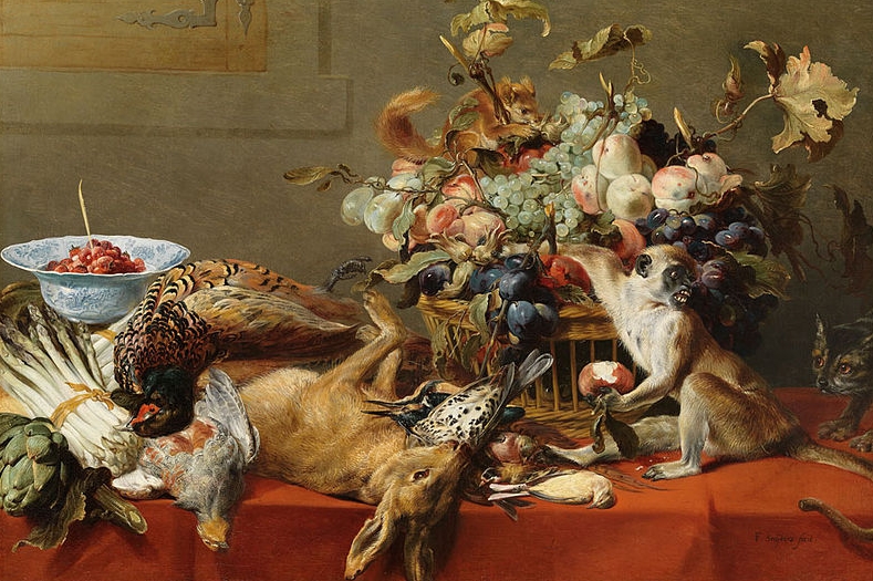Frans Snyders Squirrel and Cat